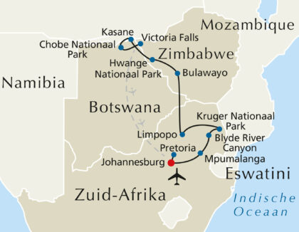 Zuid-Afrika, Botswana & Zimbabwe