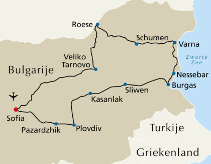 Bulgarije kaart