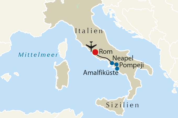 Rom Neapel Amalfikuste Pompeji Academia Reisen At