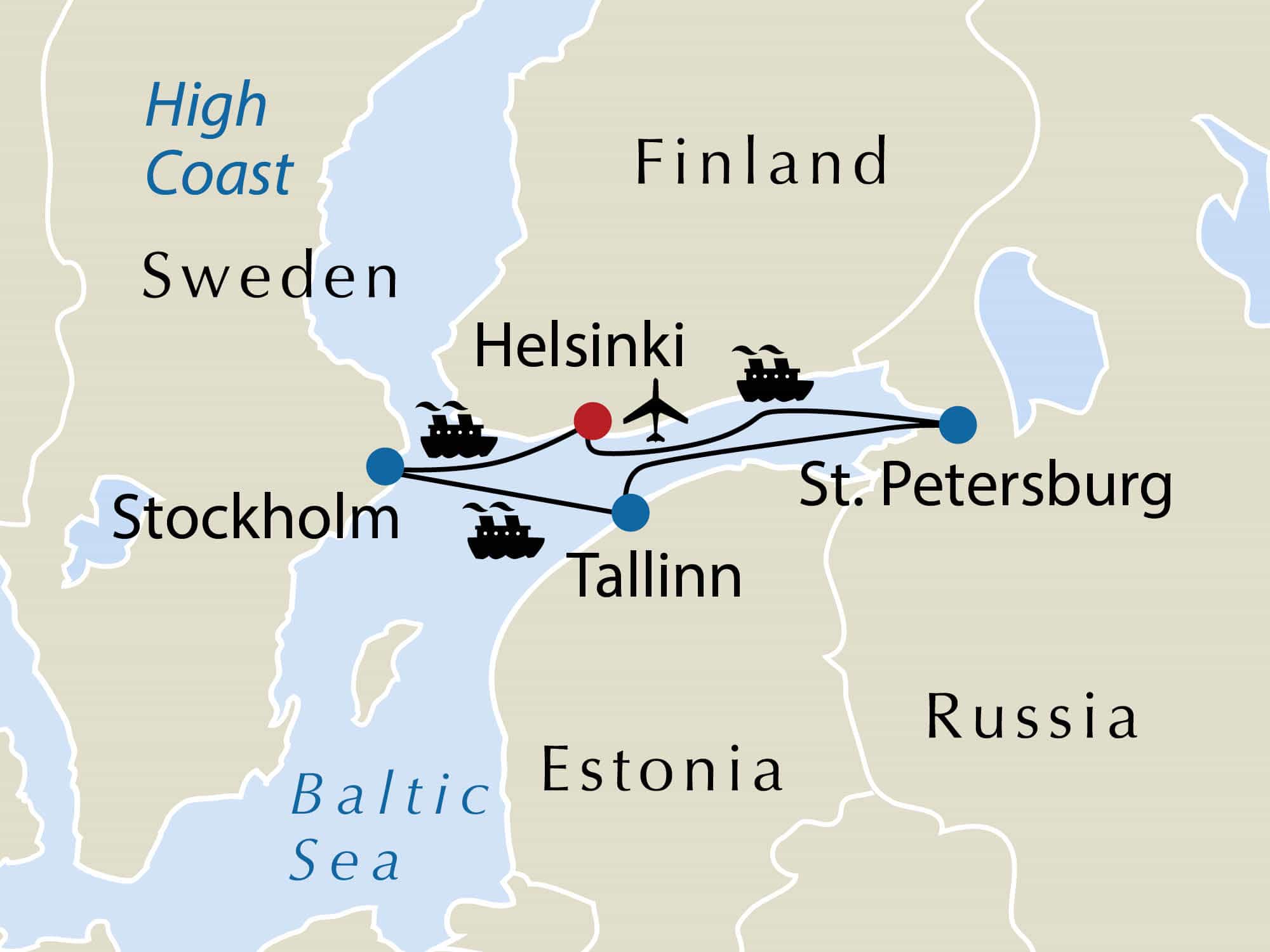 St Petersburg Helsinki Tallinn Stockholm Rsd Travel Co Uk