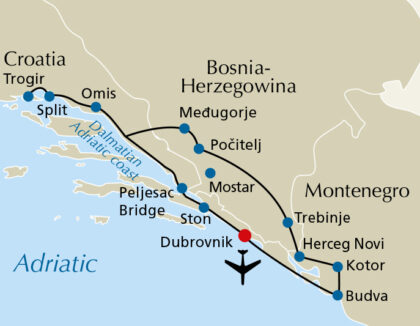 tours croatia montenegro