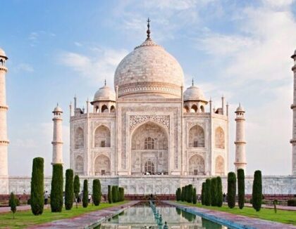 Taj Mahal in sunrise light., Agra, India