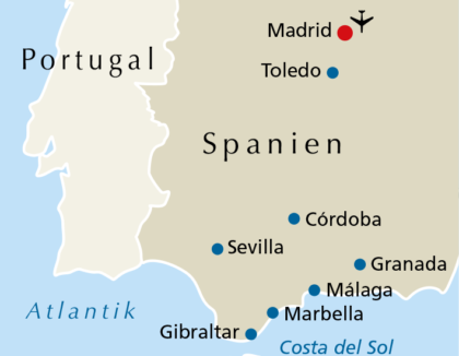 Andalusien Reiseverlauf