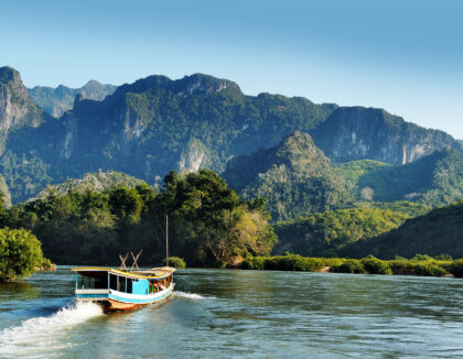 Båttur i Mekongdeltat