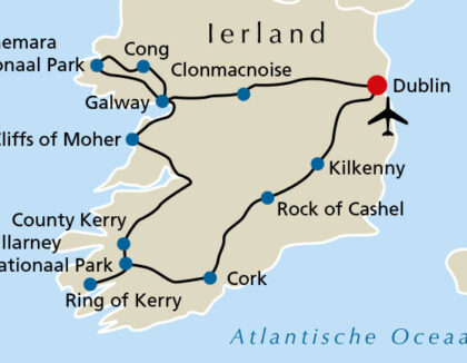 Verloop van uw reis Ierland